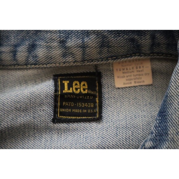 Vtg Womens Lee Rider Sanforized Union Made USA Denim Trucker Jacket 153438 Short - Picture 7 of 12